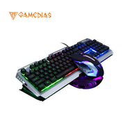 RGB Luminous Gaming Keyboard and Mouse Set – Backlit Mechanical Feel Keyboard with High-Precision Gaming Mouse