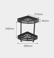 Premium Bathroom Corner Shelf – Space-Saving Wall-Mounted Storage Rack for Shower & Toiletries