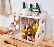 Multi-Layer Kitchen Storage Shelf – Space-Saving Organizer Rack for Kitchen Supplies & Countertop Essentials