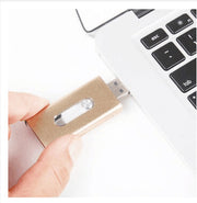 iPhone Compatible USB Flash Drive – Lightning & USB/Type-C Dual Interface Portable Storage