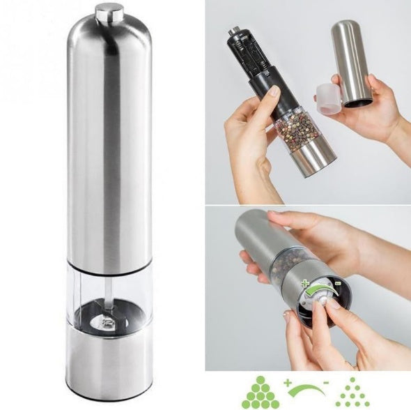Stainless Steel Electric Grinder – Powerful Kitchen Tool for Spices, Coffee Beans, Nuts & Herbs
