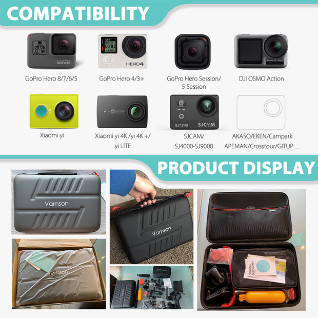 Premium Action Camera Accessories Kit – Universal Mounts, Straps & Waterproof Gear for GoPro, DJI, and Sports Cameras