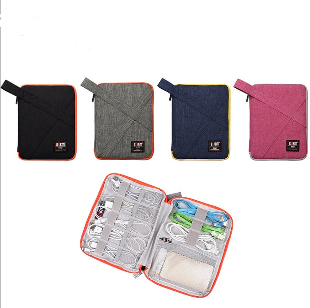 BUBM Travel Universal Electronics Accessories Organizer – Cable, Charger & Gadget Storage Bag Compatible with Apple iPad, USB & Phone Accessories