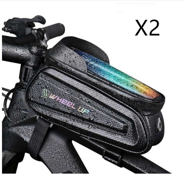 Waterproof Bicycle Handlebar Bag with Touch Screen – Mountain Bike Phone Holder & Riding Storage Equipment