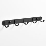Black Towel Rack – Wall-Mounted Bathroom Rack & Pendant Organizer