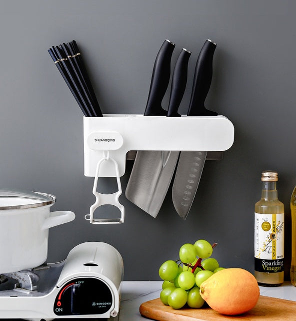 Premium Kitchen Knife Rack – Space-Saving Knife Holder & Organizer for Safe Kitchen Storage
