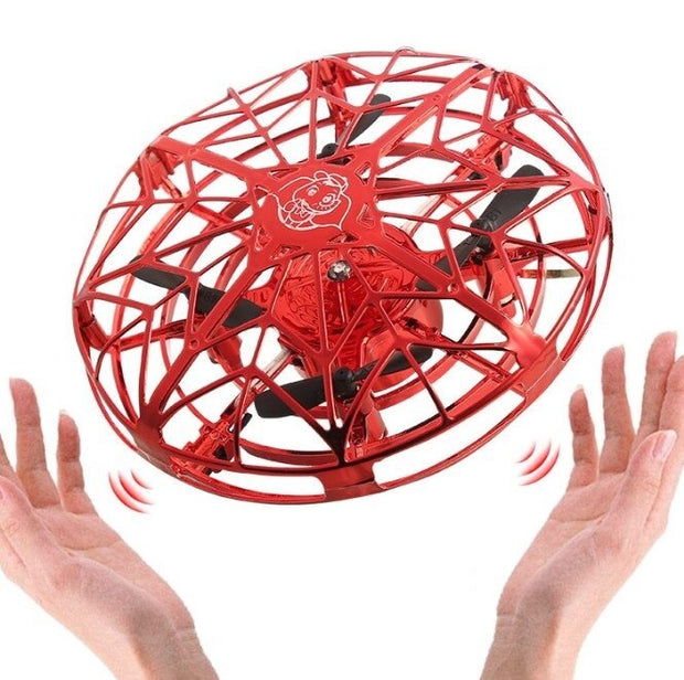 Flying Mini UFO RC Drone – Infrared Induction Helicopter Toy with Gesture Control