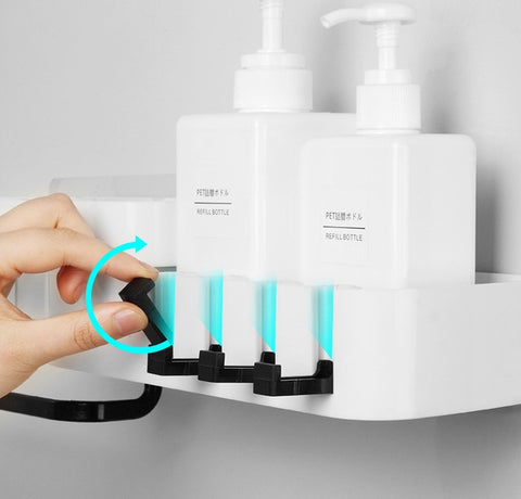 Multifunctional Bathroom Shelf – Wall-Mounted Organizer for Toiletries, Towels & Accessories