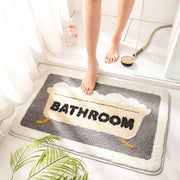 Bathroom Absorbent Non-Slip Floor Mat – Quick-Dry Soft Bath Rug