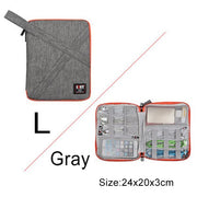 BUBM Travel Universal Electronics Accessories Organizer – Cable, Charger & Gadget Storage Bag Compatible with Apple iPad, USB & Phone Accessories