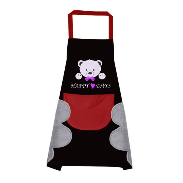 Durable Home Kitchen Apron – Waterproof, Oil-Resistant, Adjustable Cooking Apron with Pockets