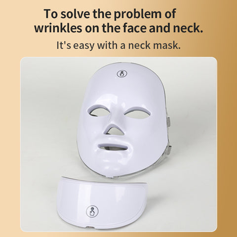 Facial Colorful LED Light Therapy Mask – Skin Rejuvenation Beauty Device for Anti-Aging & Acne Care