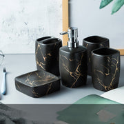 Luxury Ceramic Mouthwash Cup Set – Elegant Bathroom Accessories Gift for Washroom & Vanity