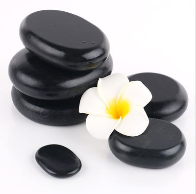 Natural Volcanic Hot Stone Massage Set – SPA Therapy Energy Stones for Back & Body Relaxation