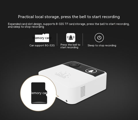 Smart Camera Doorbell – Wireless Video Doorbell with Mobile Phone Remote Access & Motion Detection