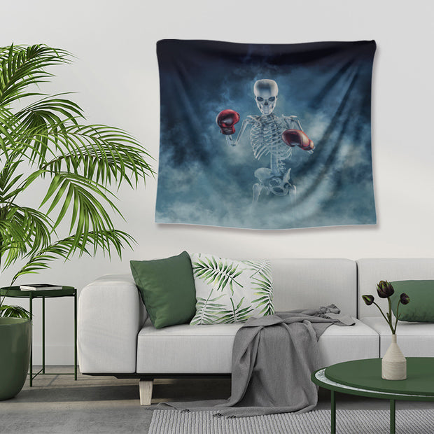Skull Home Decor Tapestry – Gothic Wall Hanging for Bedroom, Living Room & Dorm Aesthetic