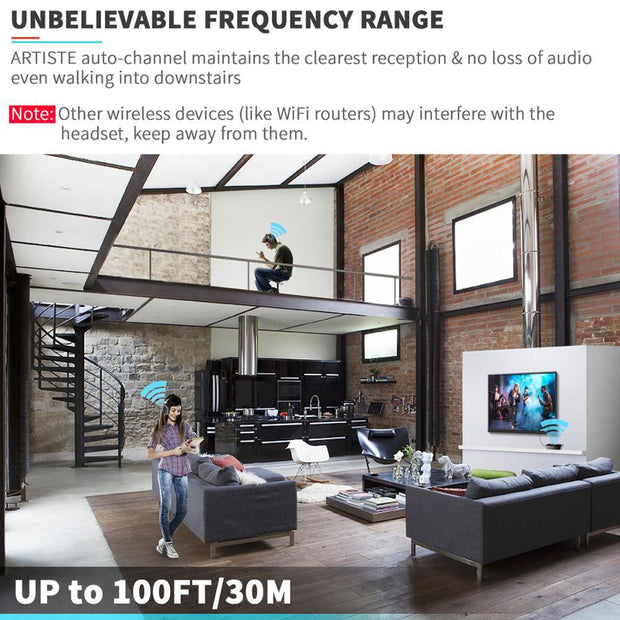 Wireless TV Headphones – On-Ear, Deep Bass, Comfortable Fit, Long-Range Bluetooth Audio for TV, Music & Gaming