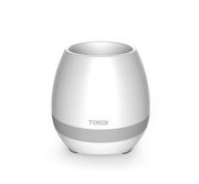 Touch-Sensitive Music Flower Vase – Bluetooth Desktop Audio Speaker with LED Mood Lighting