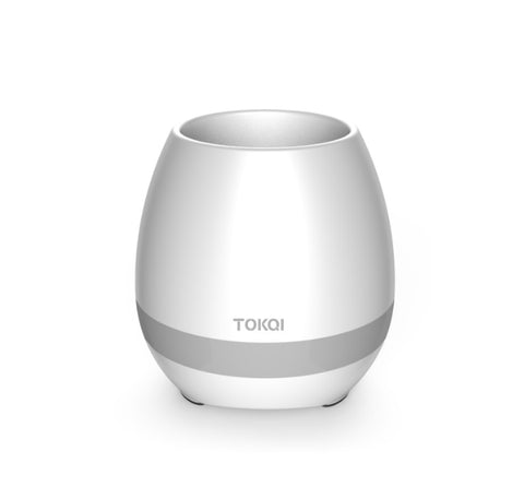 Touch-Sensitive Music Flower Vase – Bluetooth Desktop Audio Speaker with LED Mood Lighting