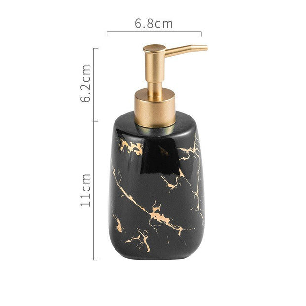 Elegant Ceramic Bathroom Wash Set – 5-Piece Luxury Bathroom Accessories