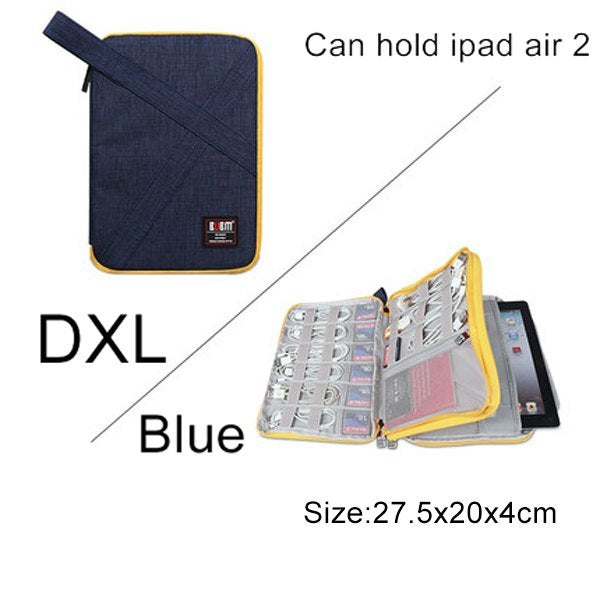 BUBM Travel Universal Electronics Accessories Organizer – Cable, Charger & Gadget Storage Bag Compatible with Apple iPad, USB & Phone Accessories