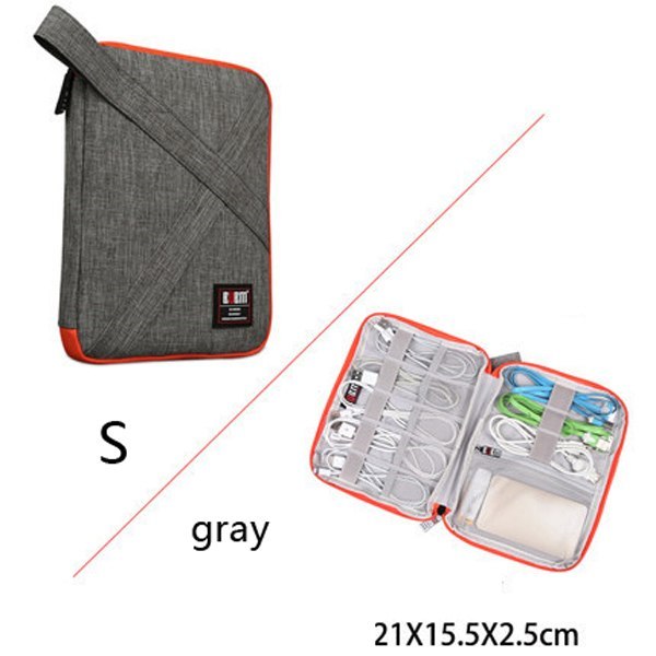 BUBM Travel Universal Electronics Accessories Organizer – Cable, Charger & Gadget Storage Bag Compatible with Apple iPad, USB & Phone Accessories