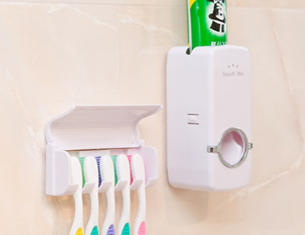 Luxury Bathroom Accessories Set – Complete Countertop Organizer for Soap, Toothbrushes & Essentials