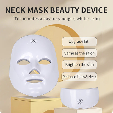 Facial Colorful LED Light Therapy Mask – Skin Rejuvenation Beauty Device for Anti-Aging & Acne Care