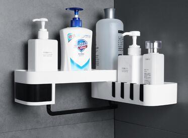 Adjustable Bathroom Corner Shelf – Space-Saving Shower Organizer Rack for Toiletries & Accessories