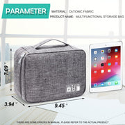 Waterproof Electronics Organizer Travel Cable Storage Bag – Portable Digital Accessories Case for Cables, Chargers & Gadgets