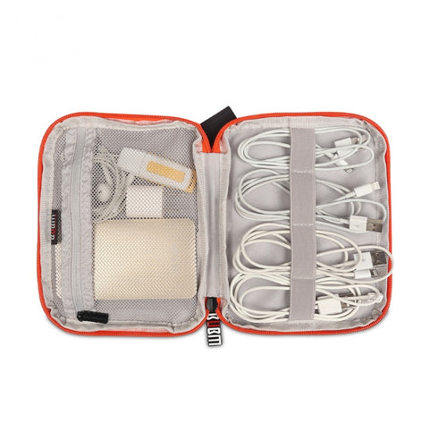 BUBM Travel Universal Electronics Accessories Organizer – Cable, Charger & Gadget Storage Bag Compatible with Apple iPad, USB & Phone Accessories