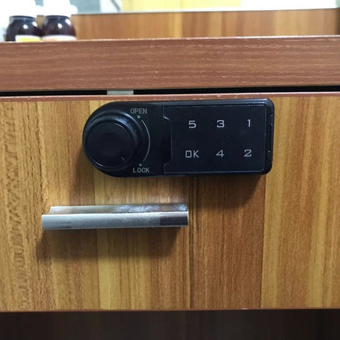 Home Electronic Cabinet Lock – Keyless Smart Security Lock for Drawers, Cupboards & Storage