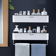 Wall-Mounted Bathroom Shelf – Space-Saving Storage Rack for Toiletries, Towels & Décor
