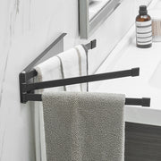 Nordic Style Bathroom Towel Rack – Non-Perforated Wall-Mounted Storage Holder