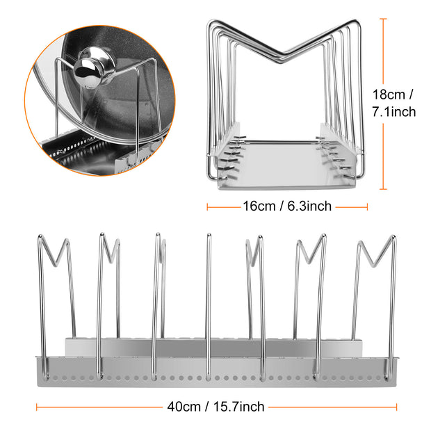 Kitchen Storage Rack – Multi-Layer Organizer Shelf for Countertops, Cabinets & Pantry