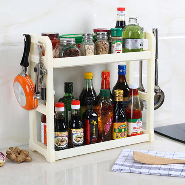 Multi-Layer Kitchen Storage Shelf – Space-Saving Organizer Rack for Kitchen Supplies & Countertop Essentials