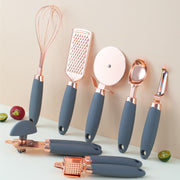 Kitchen Peeler Gadget Set – Household Copper Plated Fruit & Vegetable Peelers