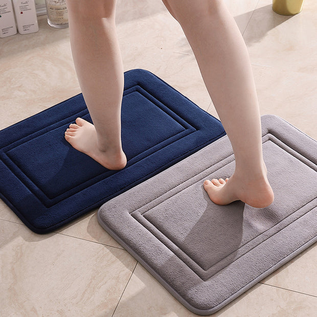 Simple Non-Slip Bathroom & Kitchen Entrance Mat – Absorbent Floor Rug for Home Safety and Comfort