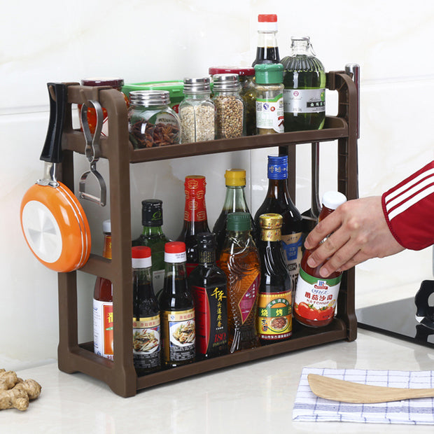 Multi-Layer Kitchen Storage Shelf – Space-Saving Organizer Rack for Kitchen Supplies & Countertop Essentials