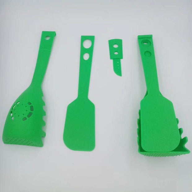 Multifunction Kitchen Spoon – Heat-Resistant Cooking Spoon with Strainer & Measuring Features