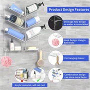 Perfume Storage Bathroom Rack – Wall-Mounted Punch-Free Bathroom Organizer