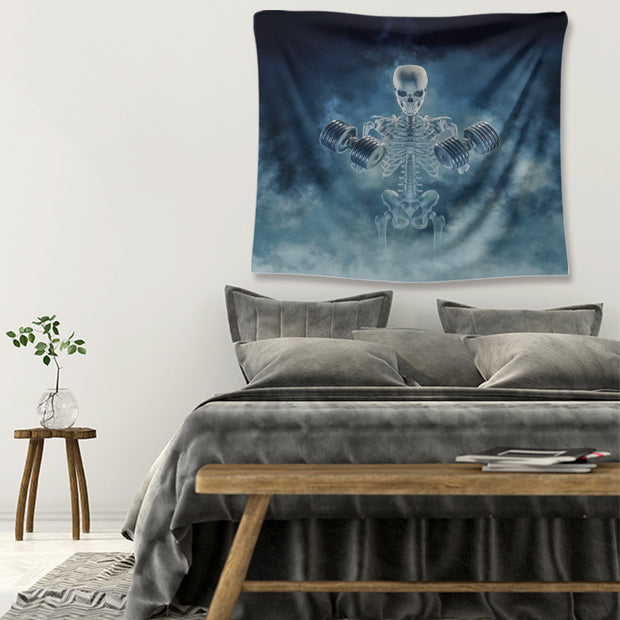 Skull Home Decor Tapestry – Gothic Wall Hanging for Bedroom, Living Room & Dorm Aesthetic