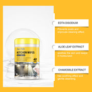 Multifunctional Kitchen Cleaning Wipes – Grease & Stain Remover for Countertops, Stove, Oven & Appliances