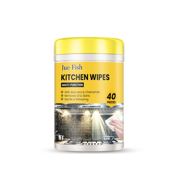 Multifunctional Kitchen Cleaning Wipes – Grease & Stain Remover for Countertops, Stove, Oven & Appliances