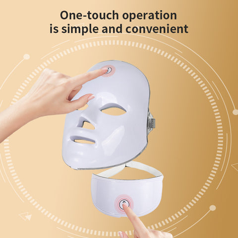 Facial Colorful LED Light Therapy Mask – Skin Rejuvenation Beauty Device for Anti-Aging & Acne Care