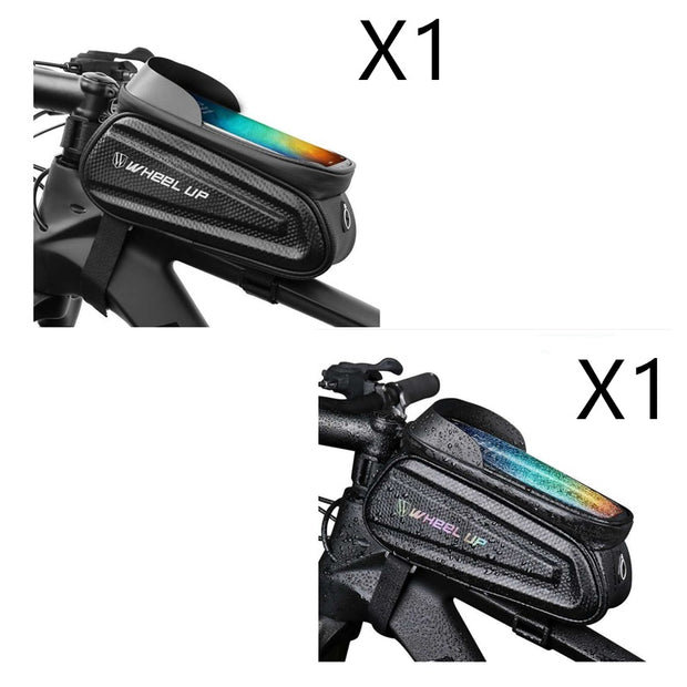Waterproof Bicycle Handlebar Bag with Touch Screen – Mountain Bike Phone Holder & Riding Storage Equipment