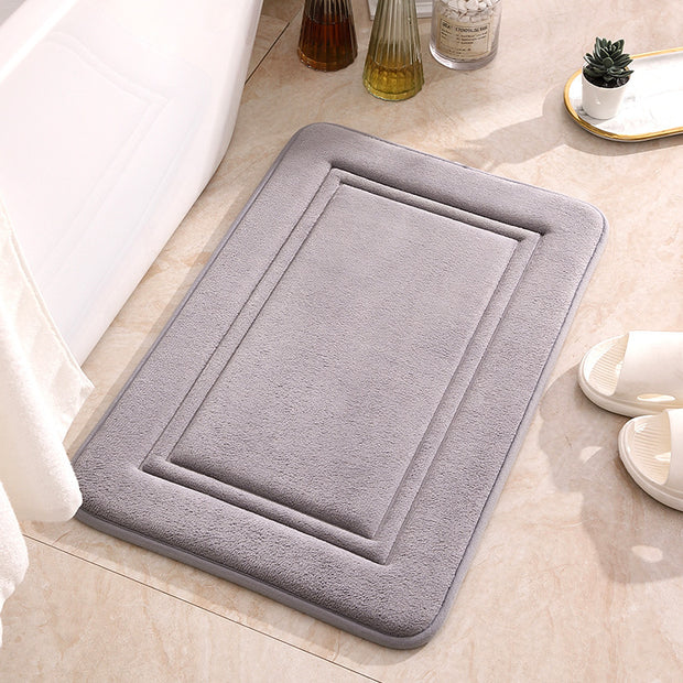 Simple Non-Slip Bathroom & Kitchen Entrance Mat – Absorbent Floor Rug for Home Safety and Comfort
