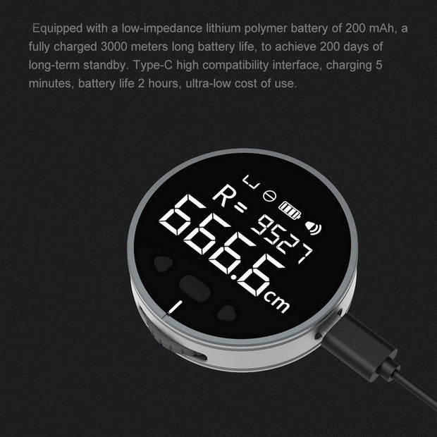 High-Precision Digital Distance Measuring Tool – LCD Electronic Measuring Ruler & Tape Measure